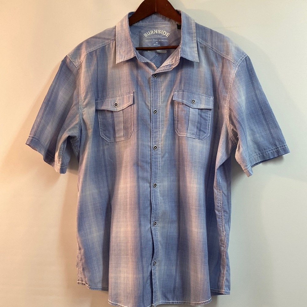 Burnside men’s short sleeve, button down shirt. Size XXL